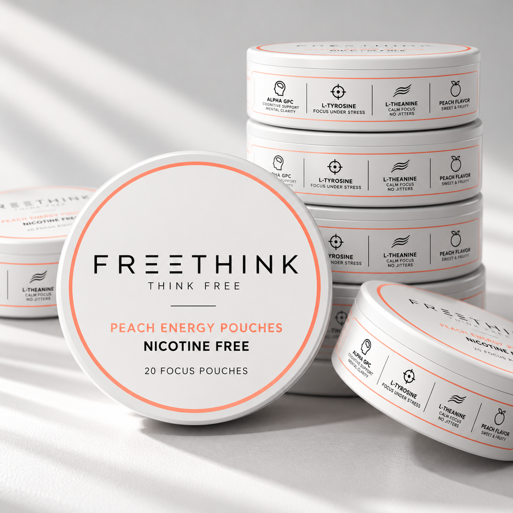 FREETHINK Peach caffeine pouches