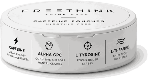 FREETHINK caffeine pouches, nicotine free